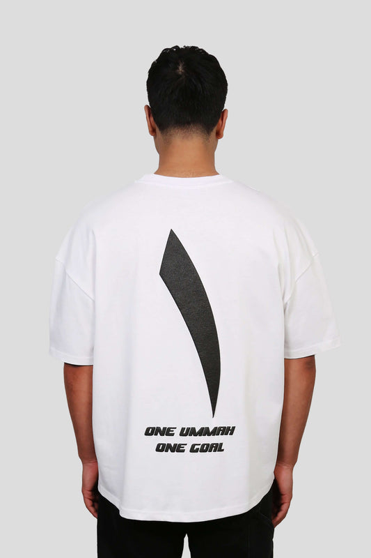 www.ninetyninestudios.de| ONE UMMAH T-SHIRT WHITE| Revolutionary Islamic Streetwear | 99Studios