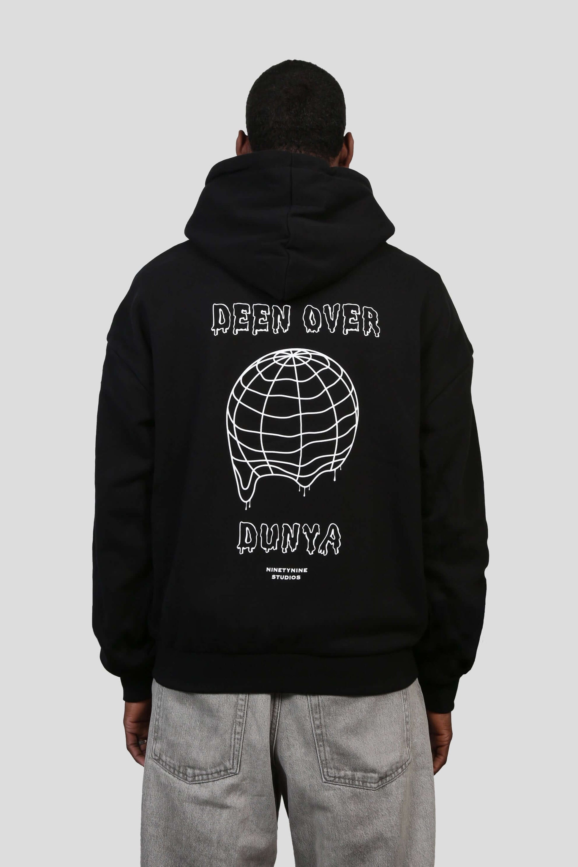 www.ninetyninestudios.de| DEEN OVER DUNYA HOODIE BLACK| Hoodie | €64.99 | Revolutionary Islamic Streetwear | 99Studios