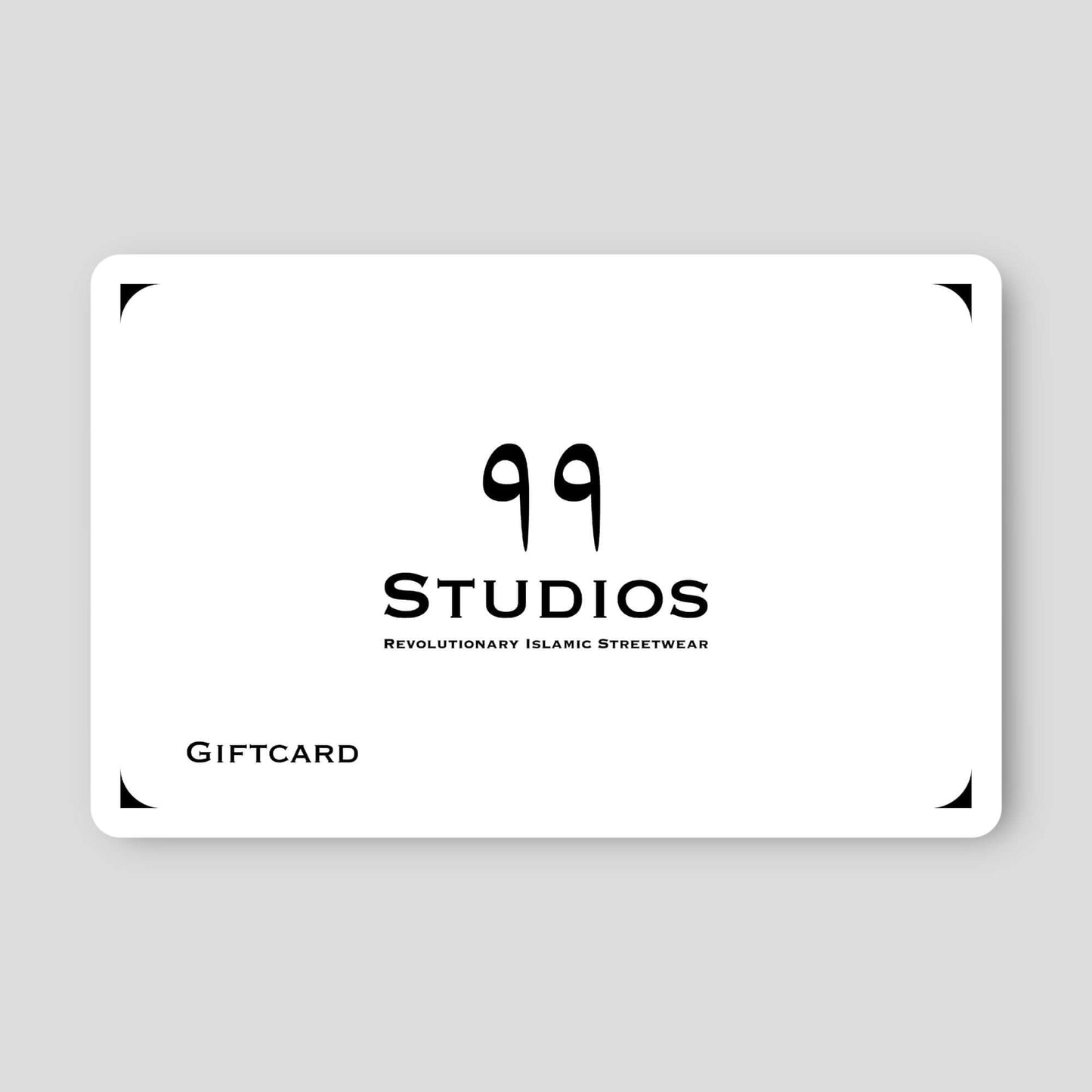 www.ninetyninestudios.de| GIFTCARD | Revolutionary Islamic Streetwear | 99Studios