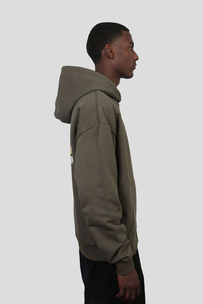 www.ninetyninestudios.de| AKHIRAH ZIP HOODIE OLIVE| Zip Hoodie | €64.99 | Revolutionary Islamic Streetwear | 99Studios